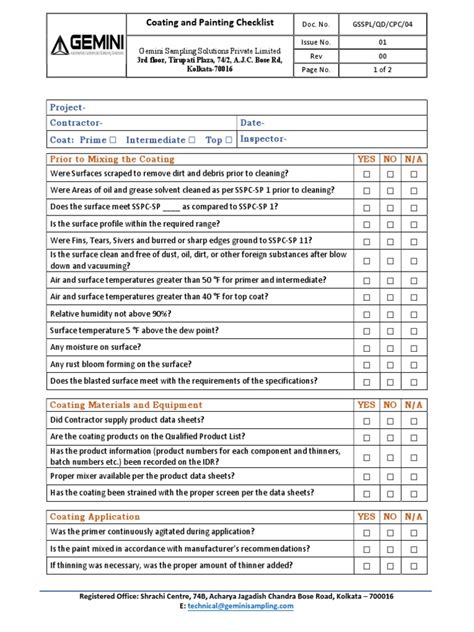 paint quality inspection checklist|best practices for paint inspection.